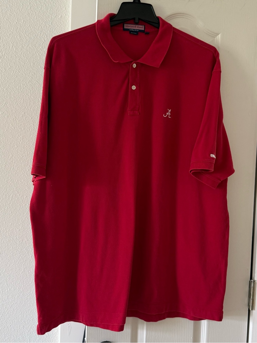 Vineyard Vines Alabama Crimson Tide Polo Shirt Red XXL Embroidered Logo